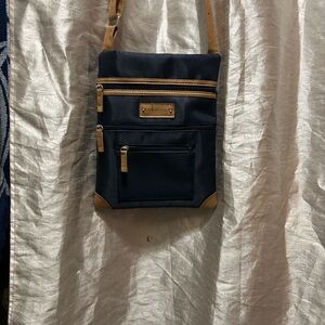 Stylish Navy and Tan woman’s or Men's Crossbody Bag